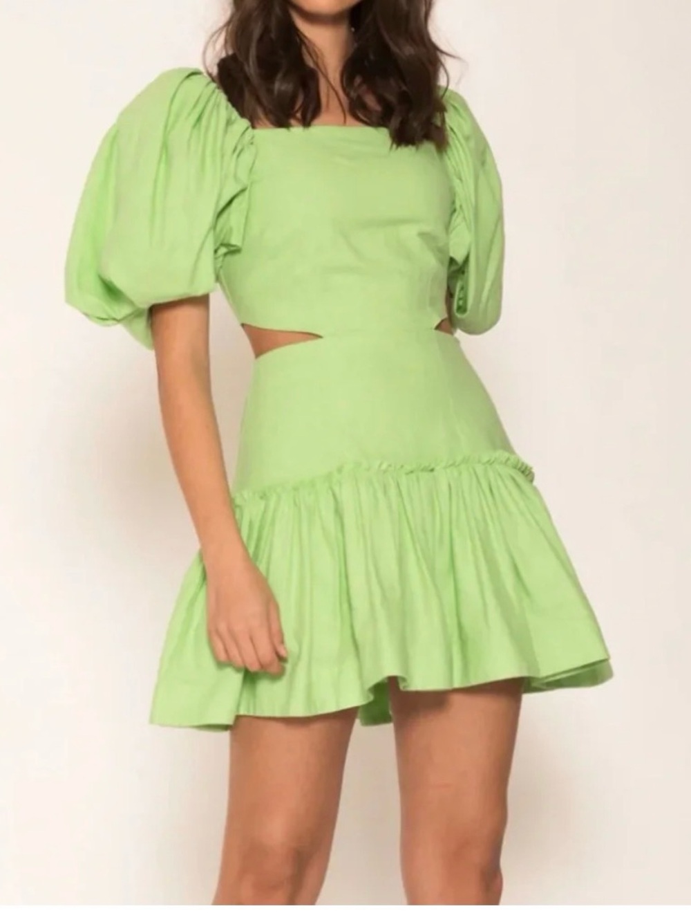 Aureta Ada Mini Dress Green Envy size L